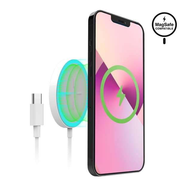 HyperGear 15W Fast MagSafe Wireless Charging Pad (White)