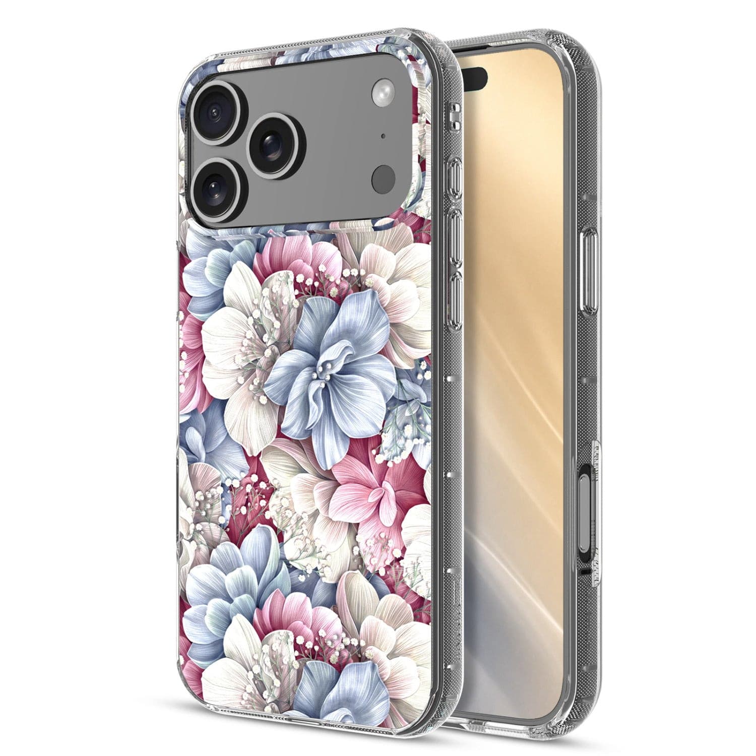 MYBAT Pro Mood Case for Apple iPhone 17 Pro & 18 Pro (Floral Gems)